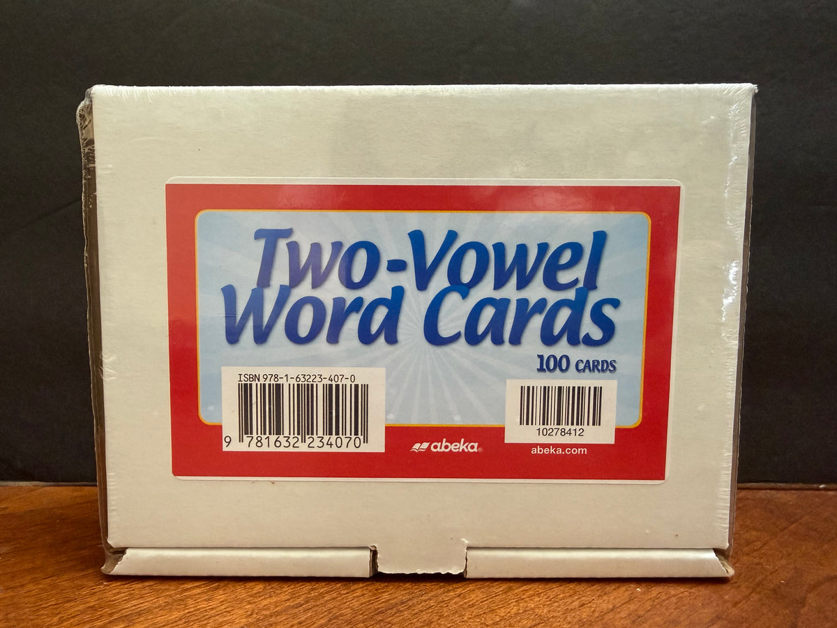 Abeka Two-Vowel Word Cards
