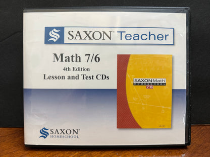 Saxon Math 7/6 Teacher CDs (4th Edition)