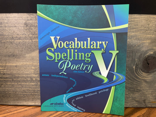 Vocabulary, Spelling, Poetry V fifth ed
