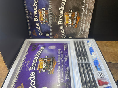 Code Breakers Reading Spelling Grooved Workbooks Sound Cards Homeschool UNUSED