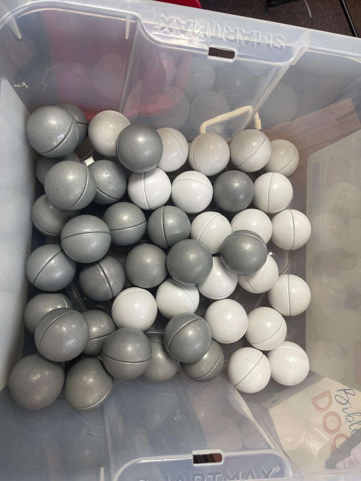 SmartMax Magnetic Building Balls Replacement Lot 46 Pieces 26 Silver 20 White ST