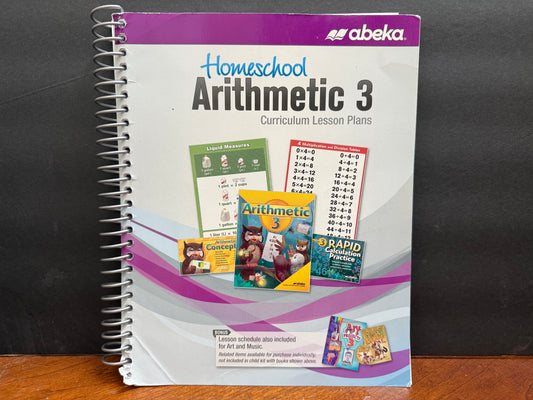 Homeschool Arithmetic 3 Curriculum Lesson Plans