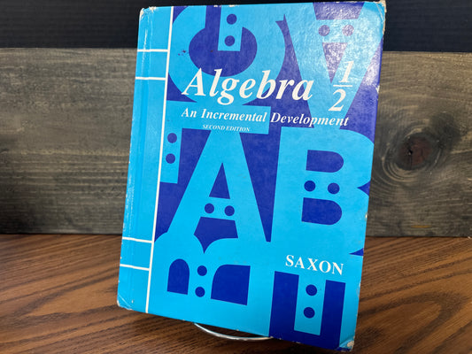 Algebra 1/2 second  ed student text