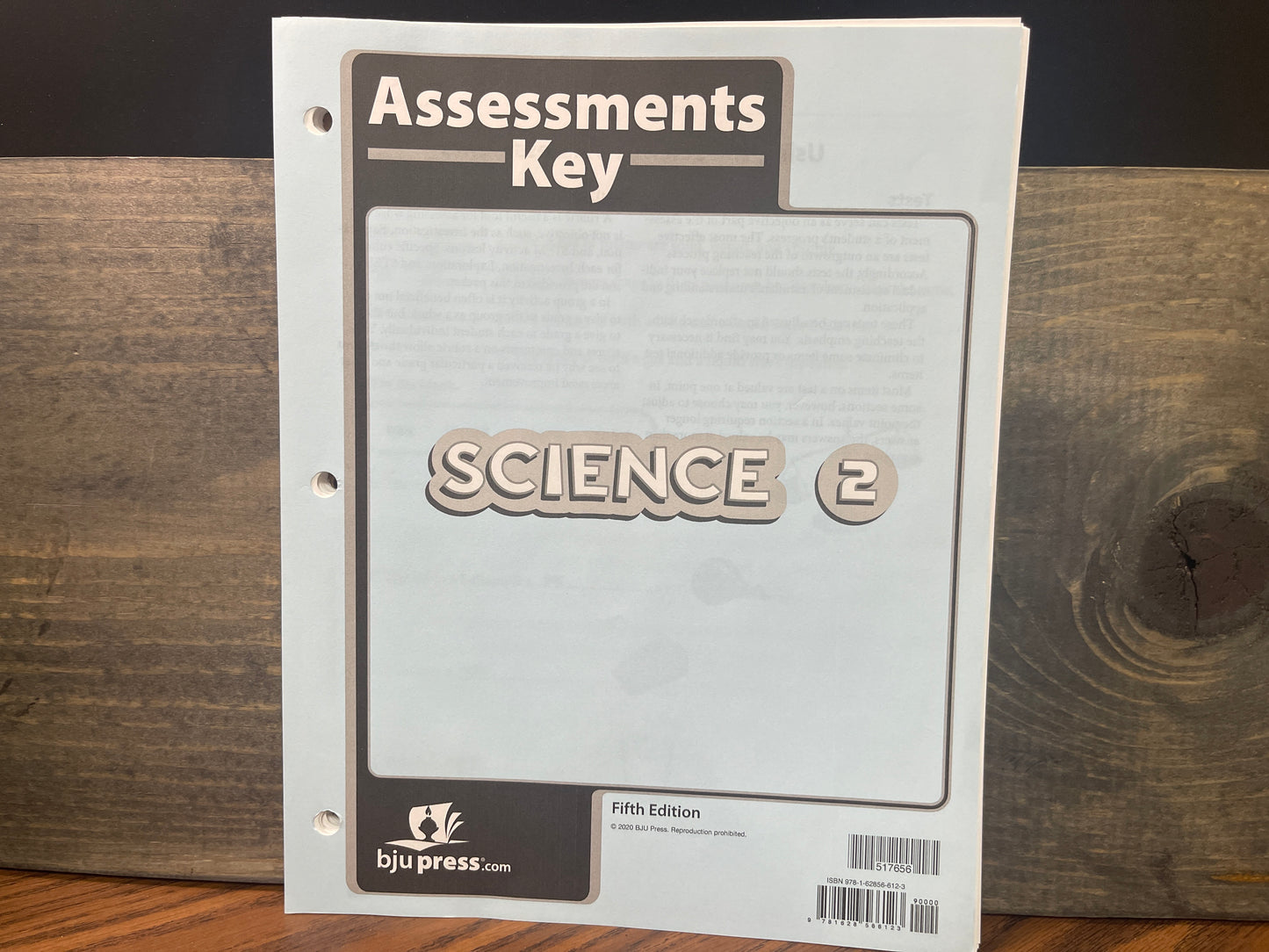 Science 2 Assessments Answer Key fifth ed