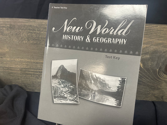 New World History & Geography test key, fourth ed