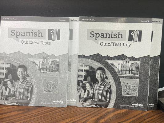 Spanish 1 Quiz and Test Key Volume 1 & 2 with keys for Vol 1 & 2