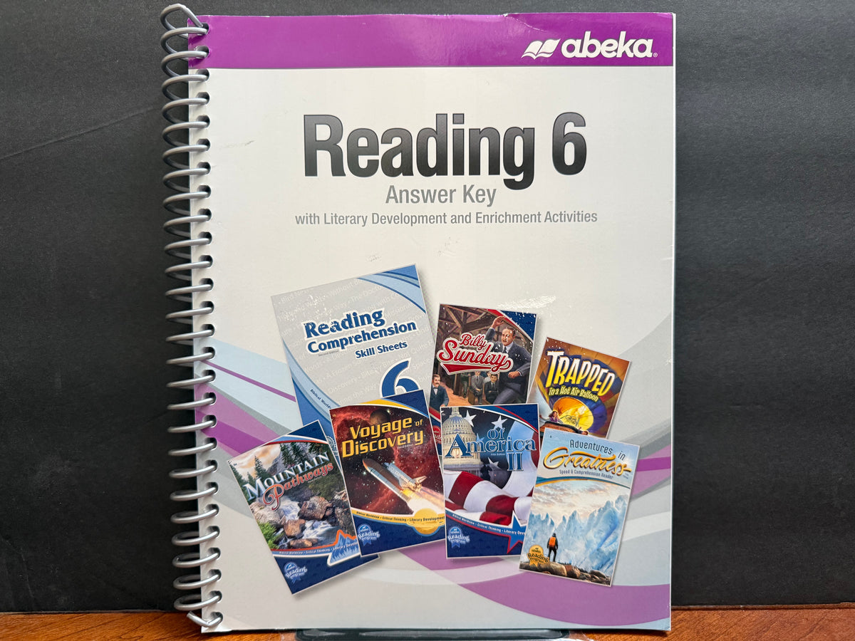 Reading 6 Answer Key with Literary Development and Enrichment Activities