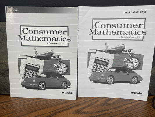 Consumer Mathematics Test and Quiz/Key set
