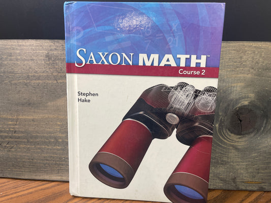 Saxon Math Course 2 student text