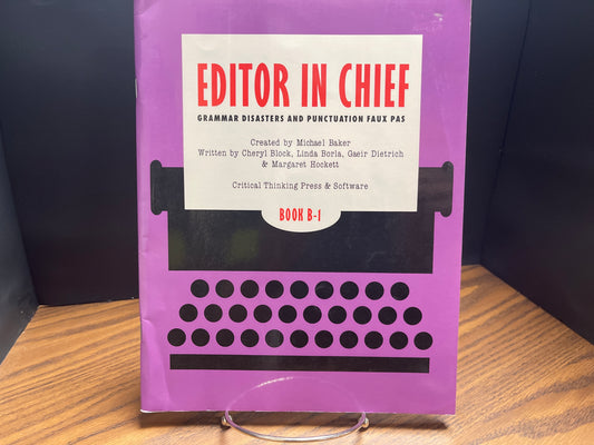 Editor in Chief book B-1